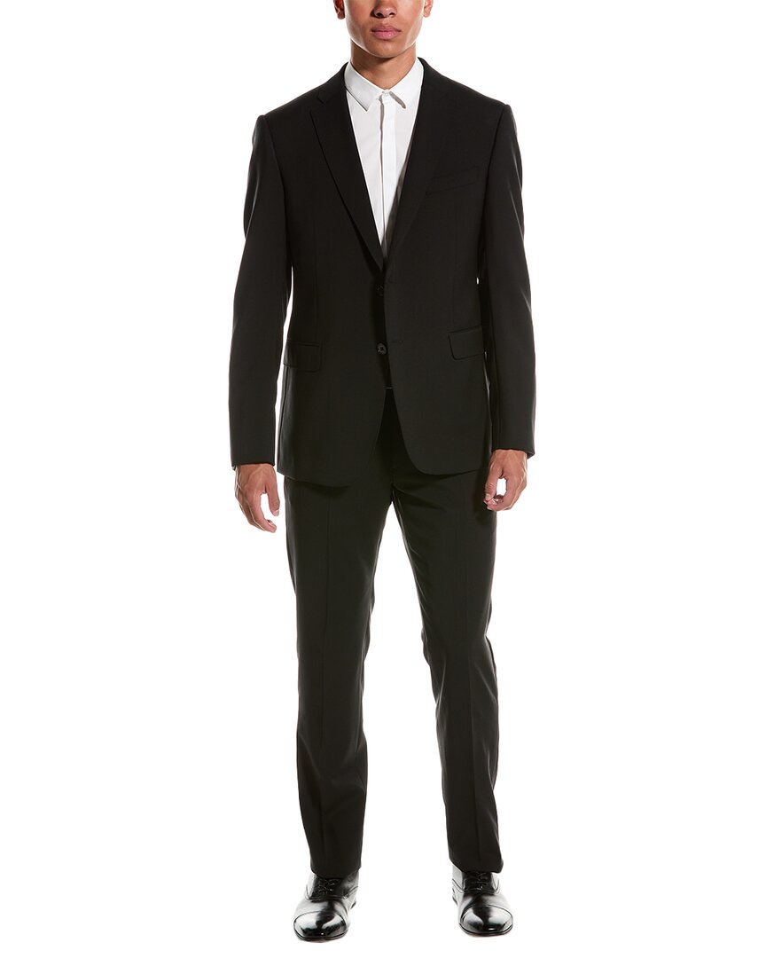 Emporio Armani M-line 2pc Wool Suit In Black