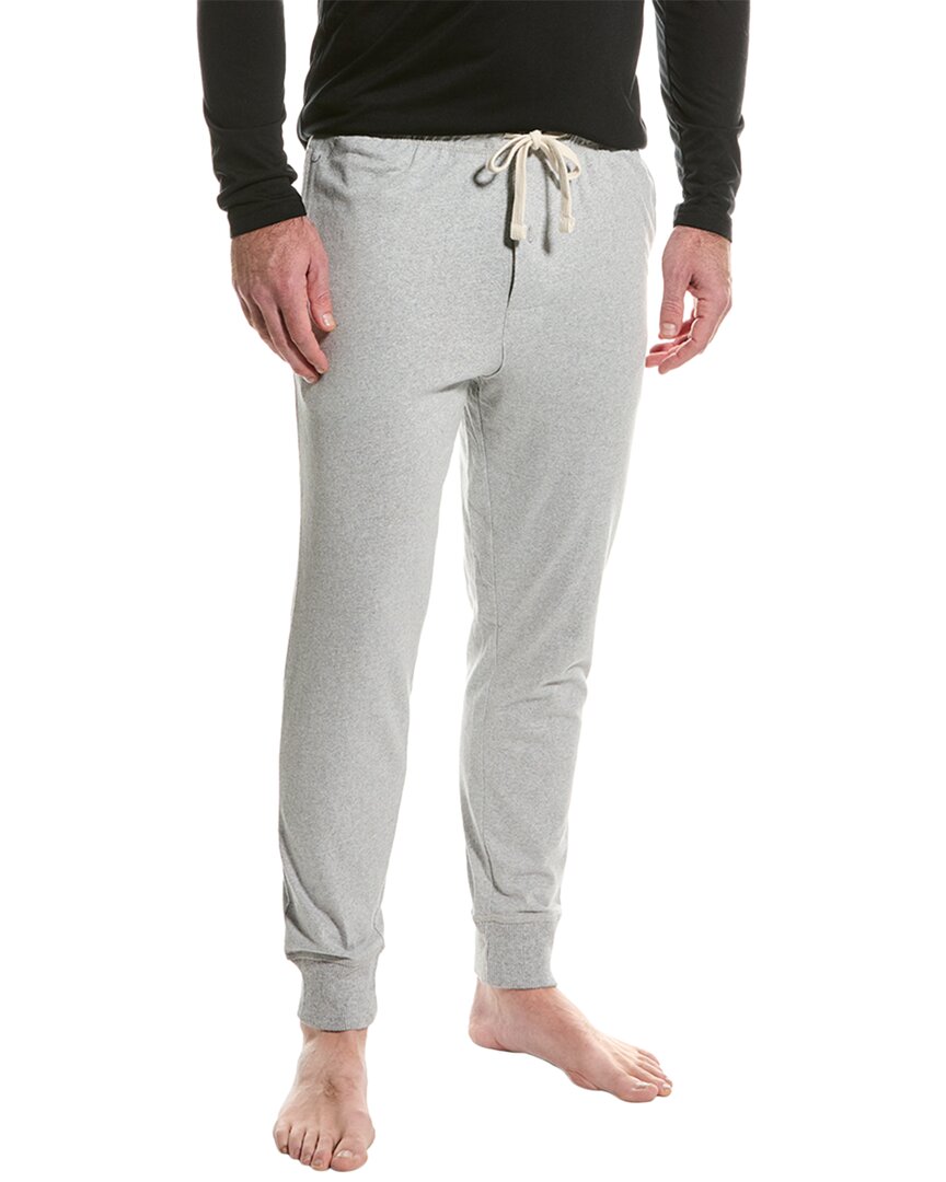 Lucky Brand Sueded Knit Jogger Pant In Grey