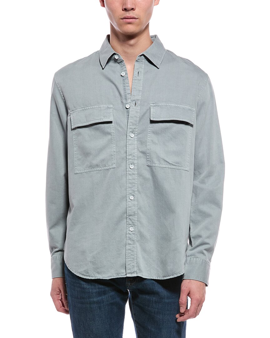 Rag & Bone Overdyed Finch Shirt In Gold