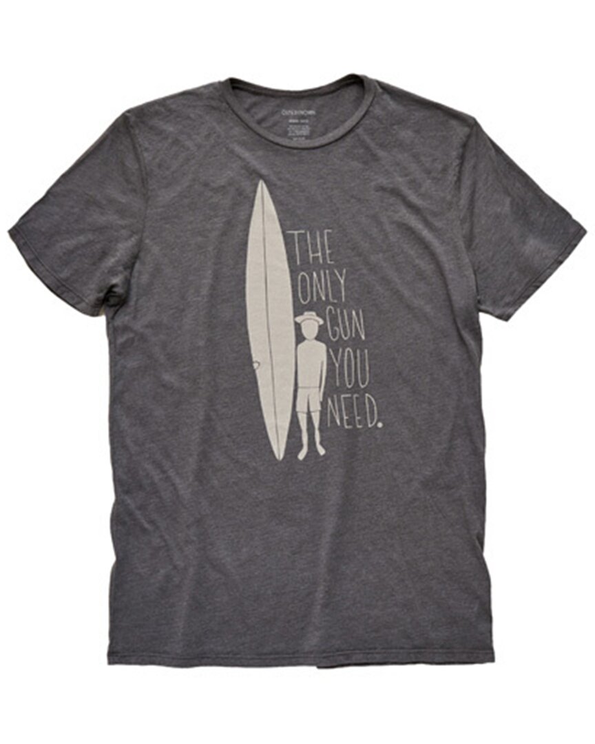 Shop Outerknown Only Gun You Need T-shirt In Grey