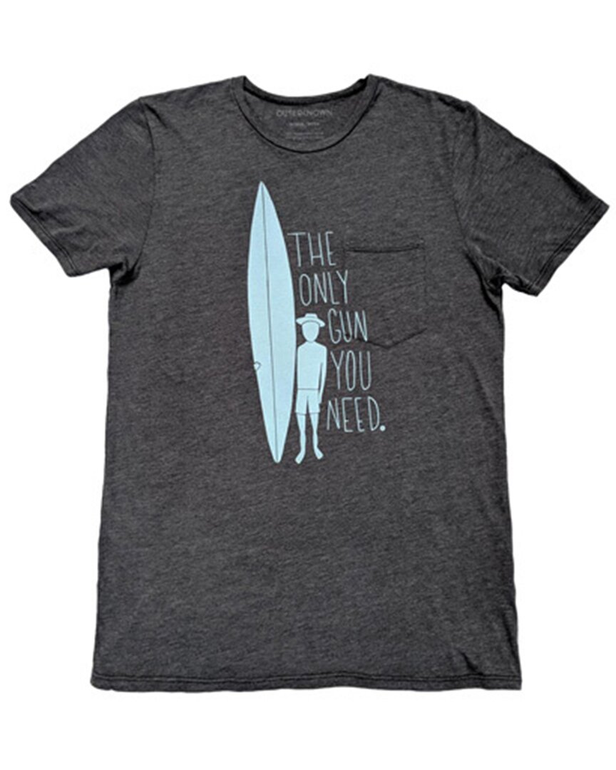 Shop Outerknown Only Gun You Need T-shirt In Grey