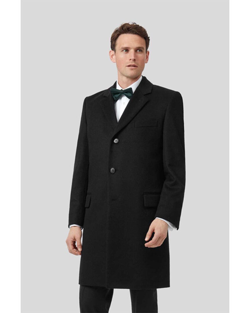 Shop Charles Tyrwhitt Wool & Cashmere-blend Overcoat