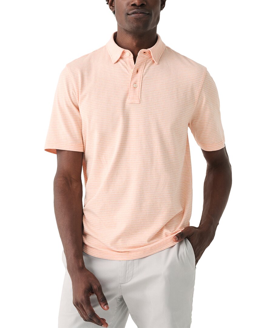 Faherty Movement Polo In Pink