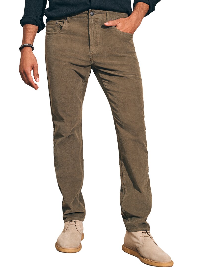 Faherty Stretch Corduroy Pant In Green