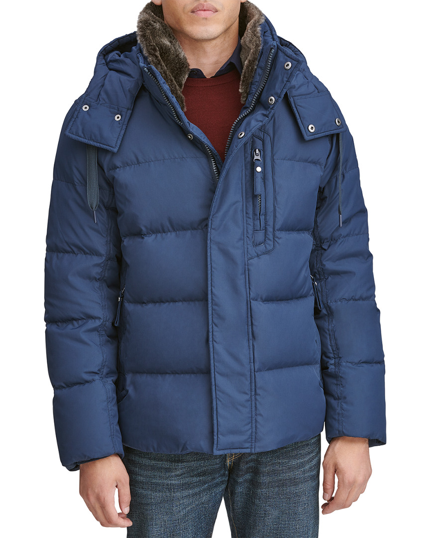 Image of Marc New York Quilted Hooded Jacket