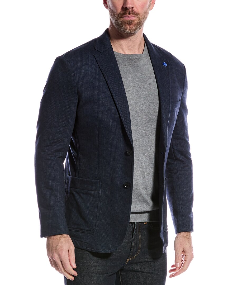 Report Collection Plaid Jacket In Blue