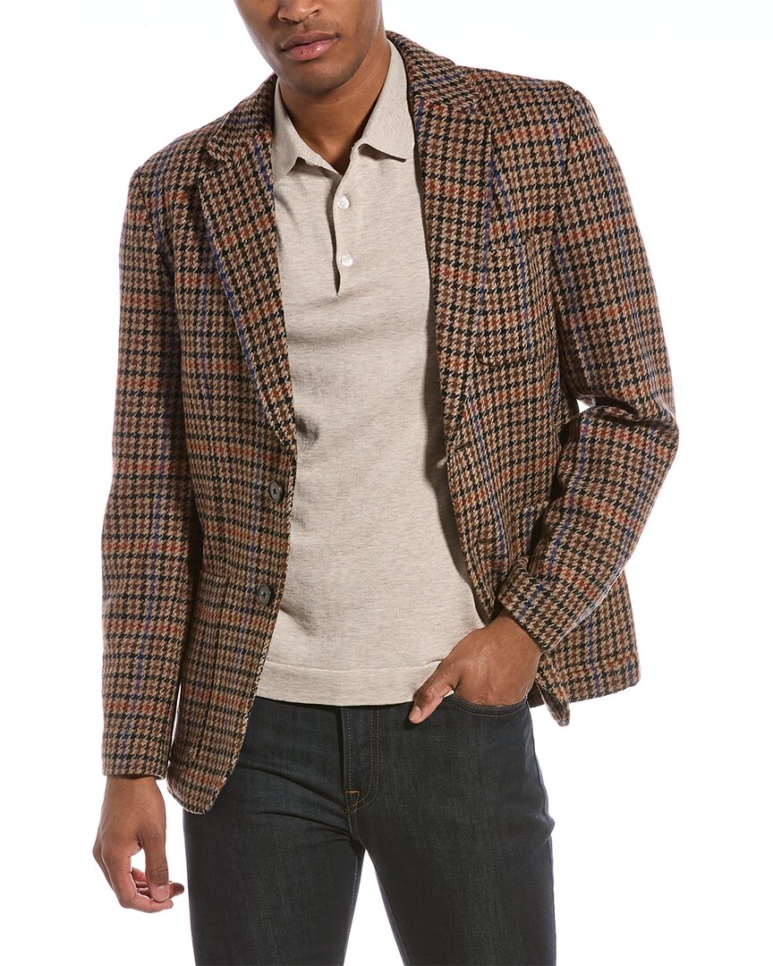 Magaschoni Wool Blazer In Brown