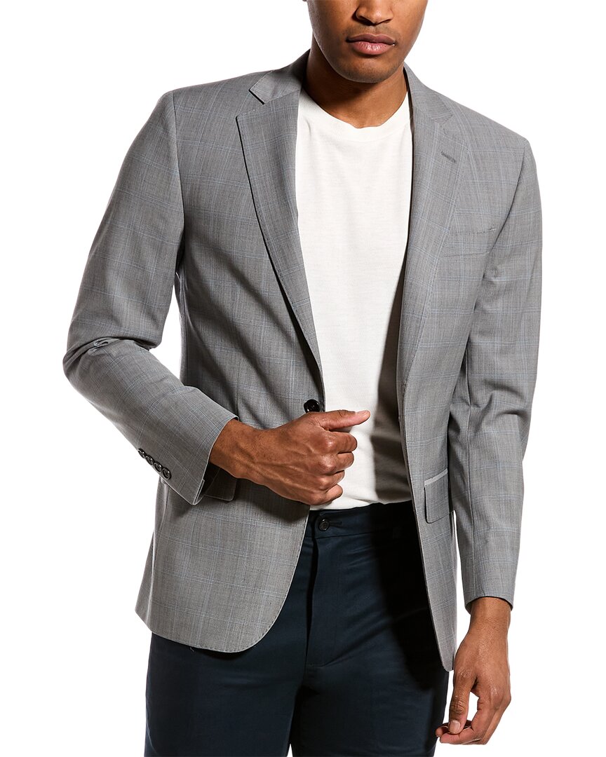 Brooks Brothers Regent Fit Wool-blend Jacket In Grey