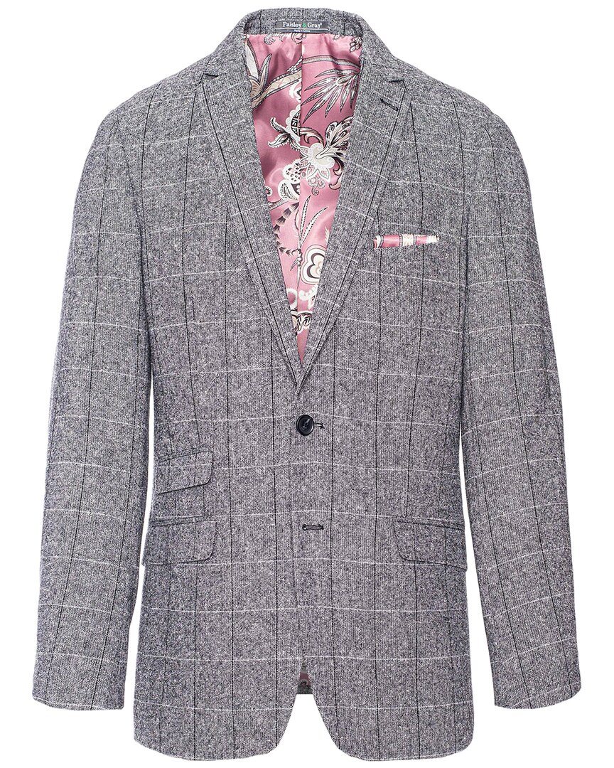 Image of Paisley & Gray Dover Slim Fit Wool-Blend Blazer
