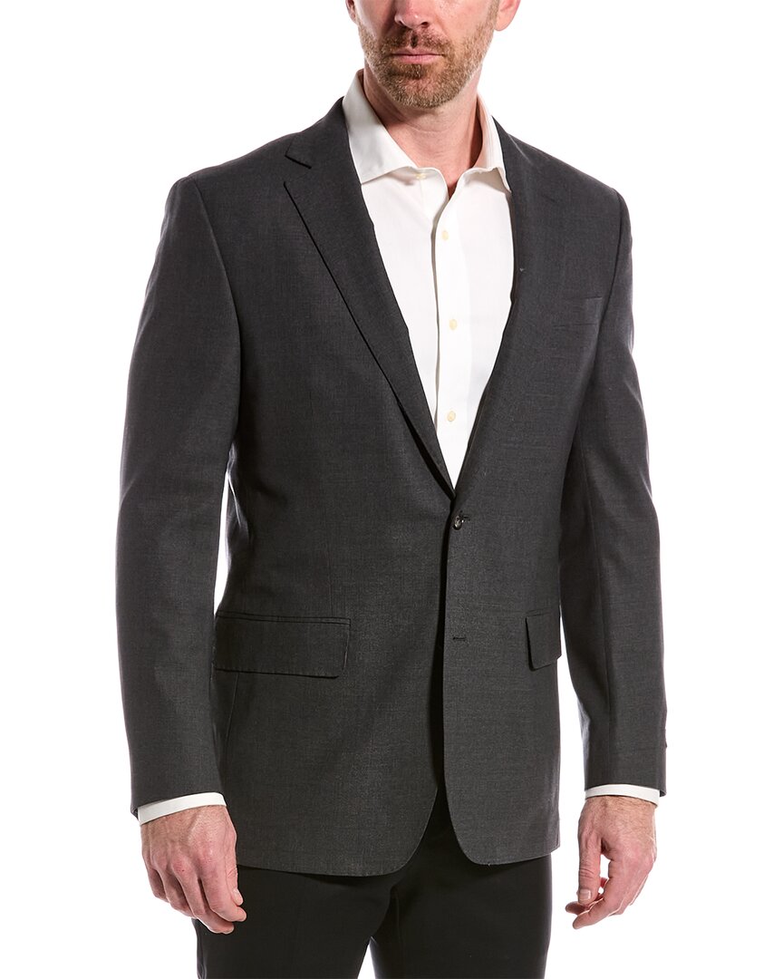 Shop Brooks Brothers Wool Suit Jacket In Grey