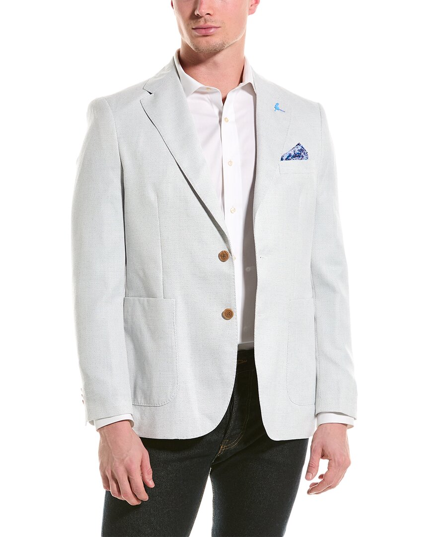 Shop Tailorbyrd Pin Dot Sport Coat In White