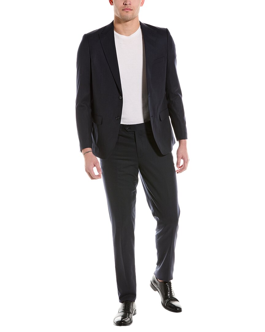 Shop Zanetti 2pc Wool-blend Suit