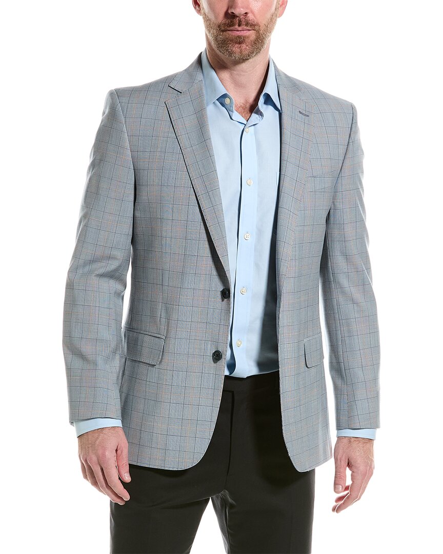 Shop Brooks Brothers Classic Fit Wool-blend Suit Jacket In Grey