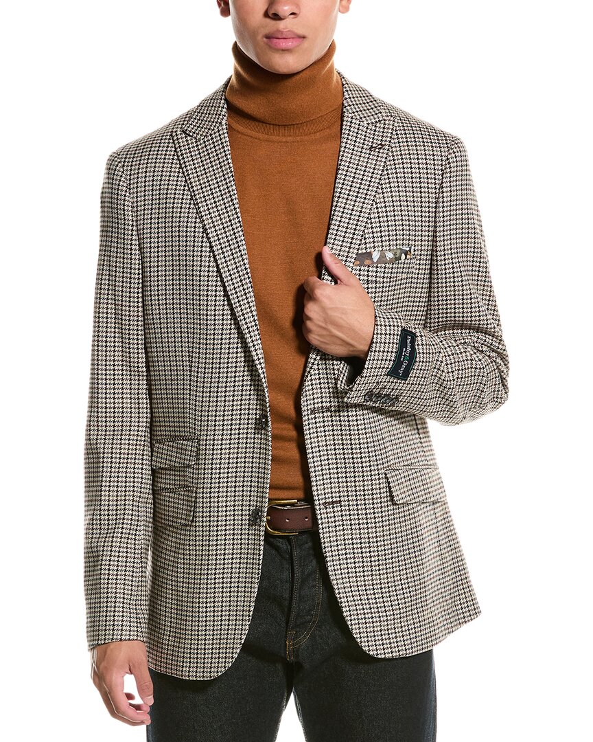 Paisley & Gray Ashton Slim Fit Jacket In Brown