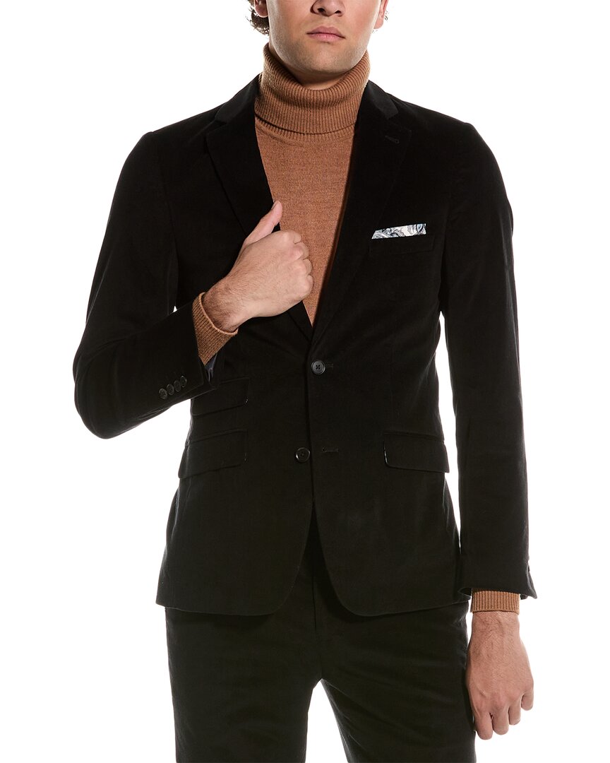 Paisley & Gray Dover Notch Slim Jacket In Black