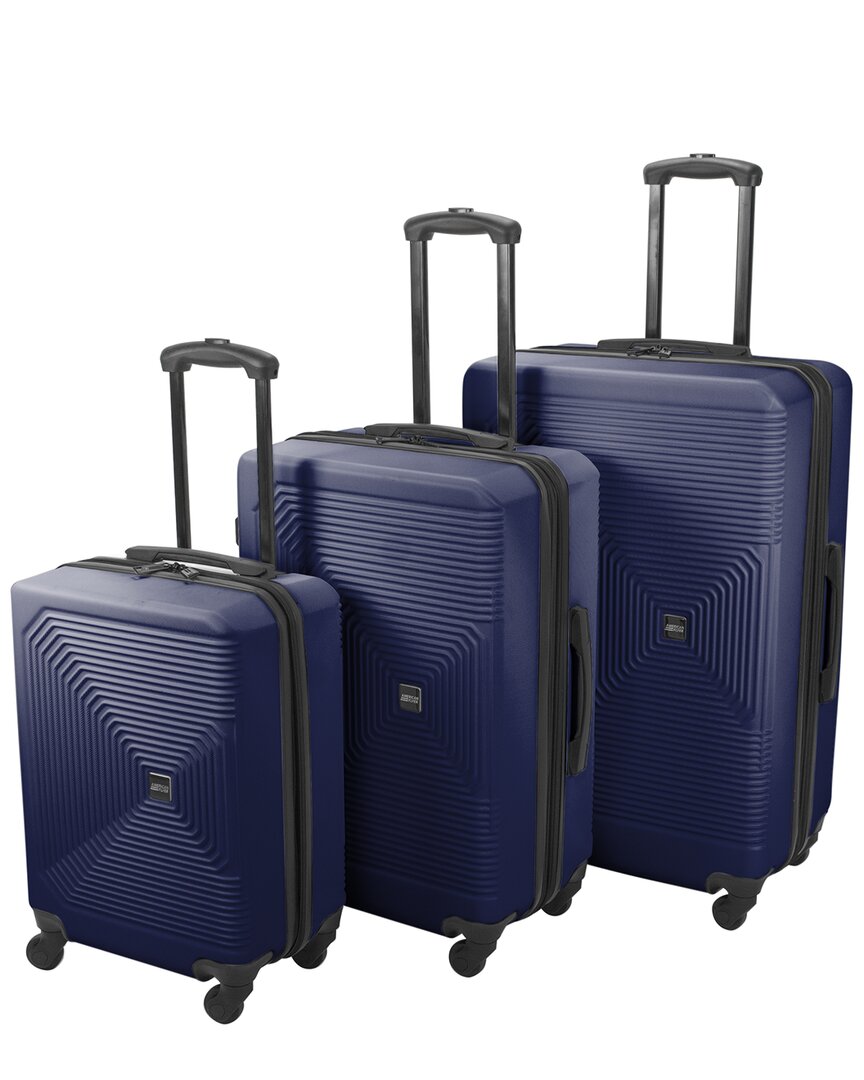 American Flyer Knox 3pc Hardside Luggage Set In Blue