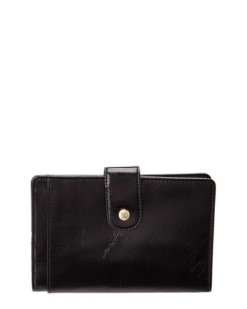 Hobo Leather Passport Case In Black