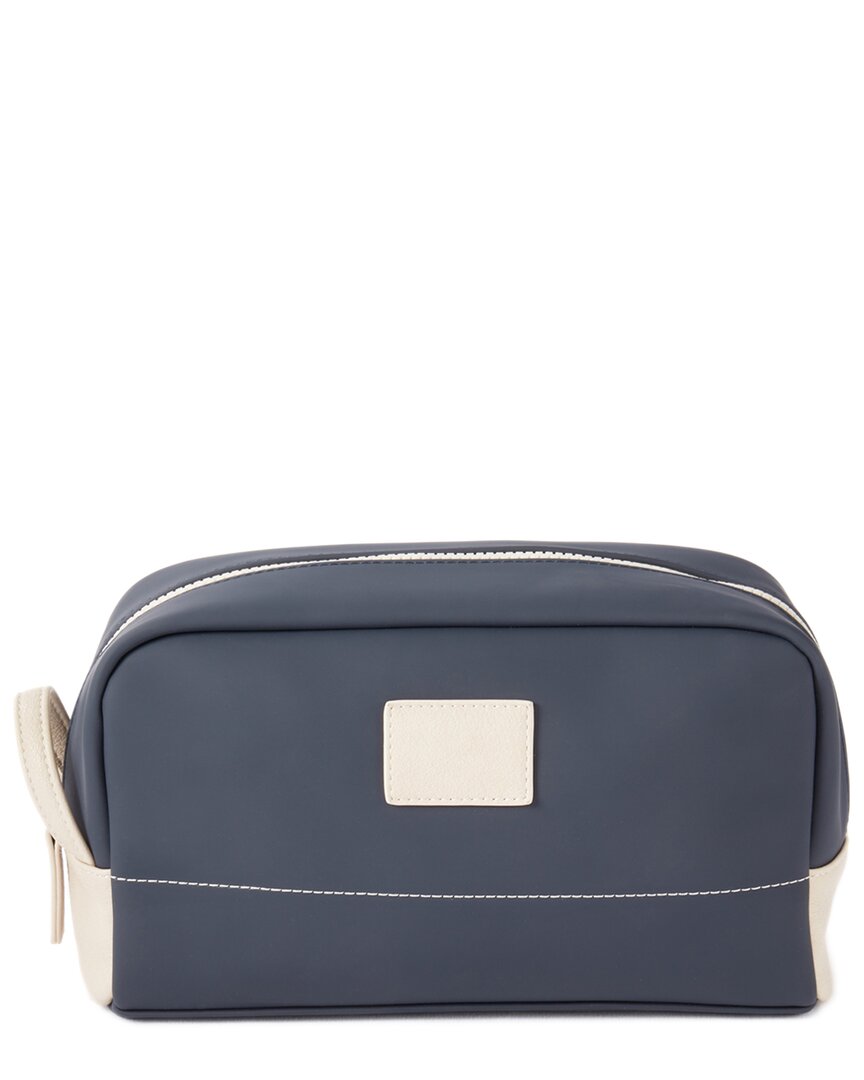 Bey-berk Glasgow Toiletry Bag In Navy