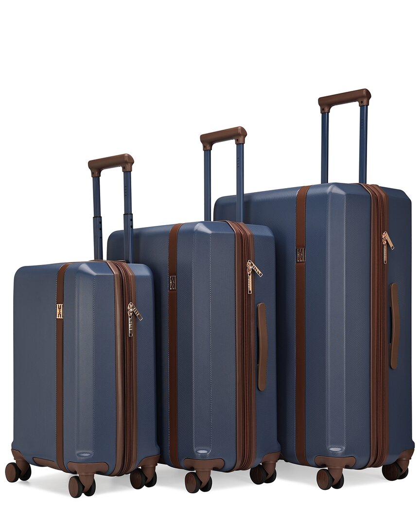 Elle Luxe Journey 3 Piece Expandable Retro Spinner