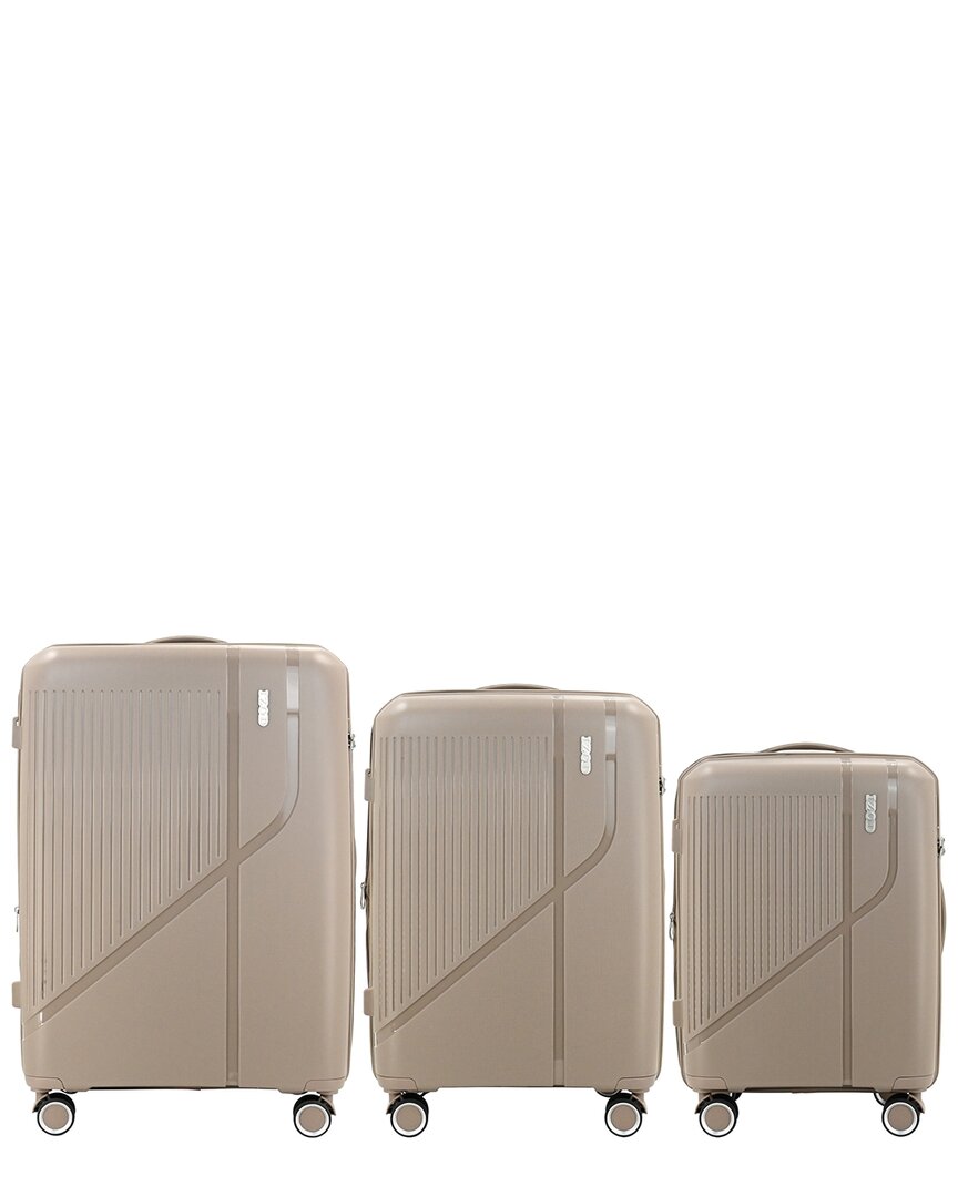 IZOD IZOD ZORA 3PC LIGHTWEIGHT HARD SHELL LUGGAGE SET