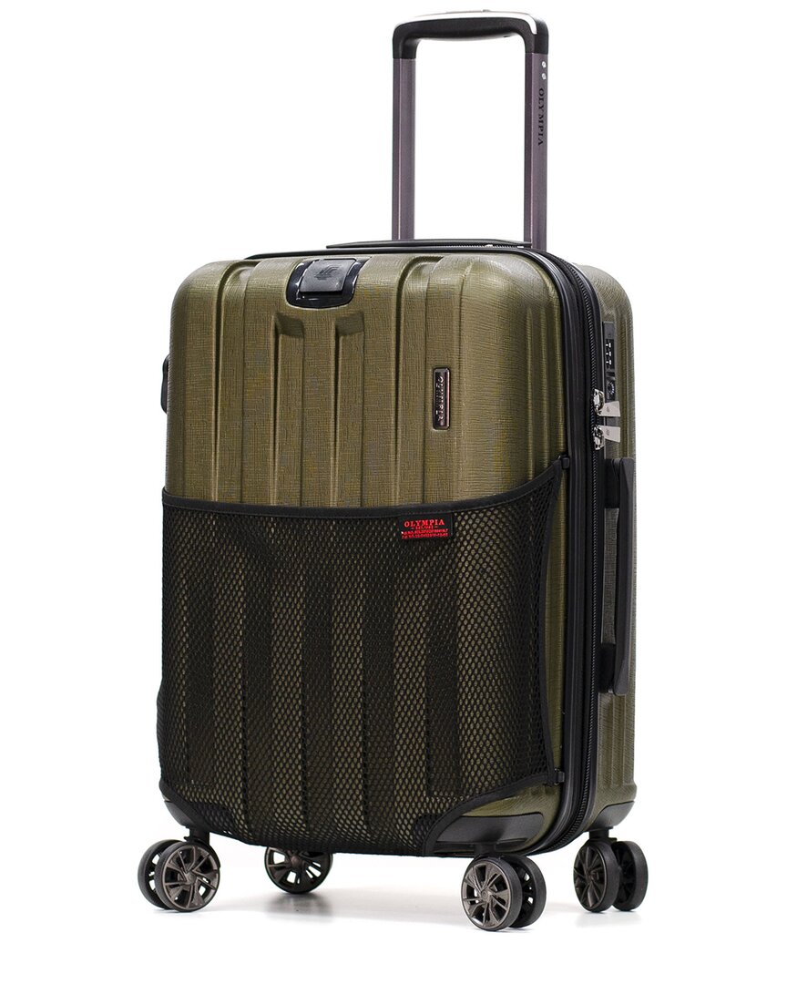 Olympia Usa Sidewinder 21in Expandable Carry-on Spinner In Green