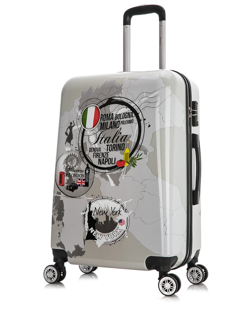 Inusa World Print Lightweight Hardside Luggage 24in