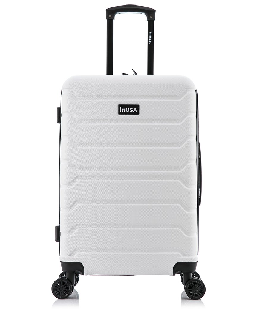 Inusa Trend Lightweight Hardside Luggage 24in In White