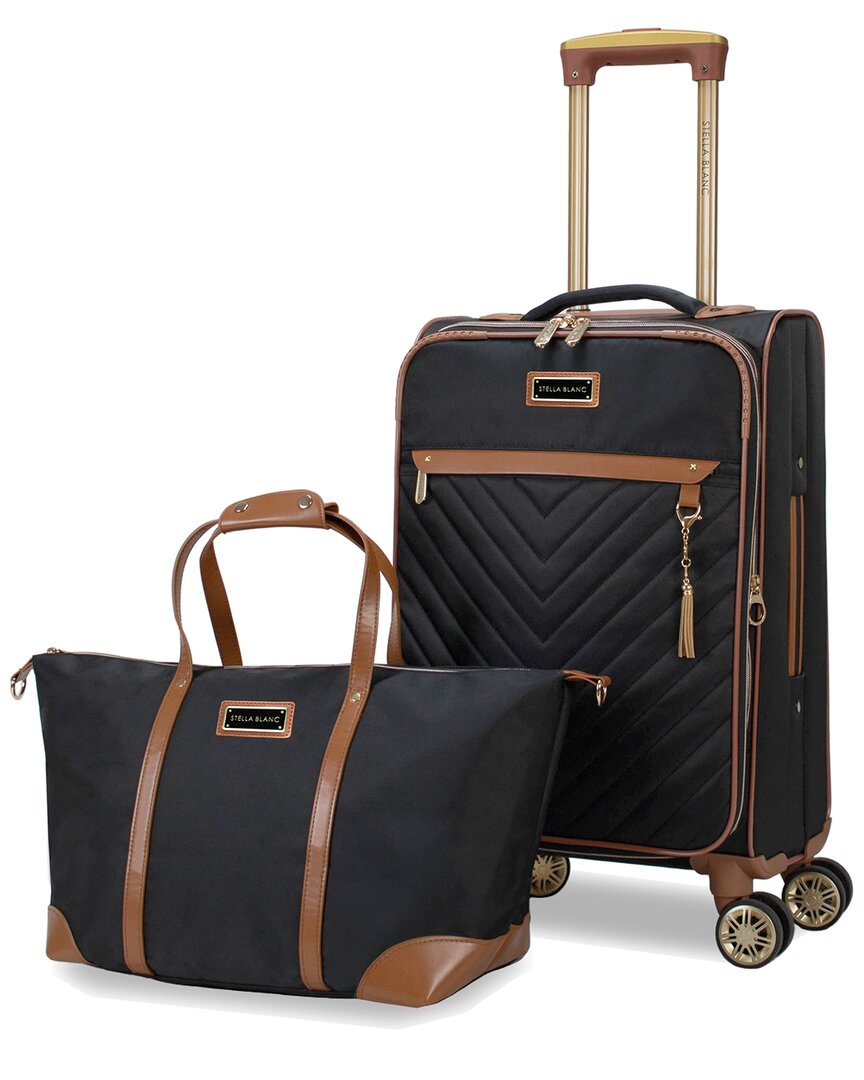 Stella Blanc Belle 2pc Softside Carry-on & Tote
