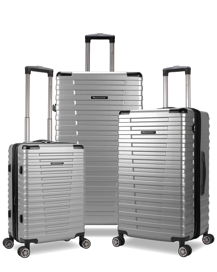 American Green Travel Titan 3pc Trunk Luggage Set