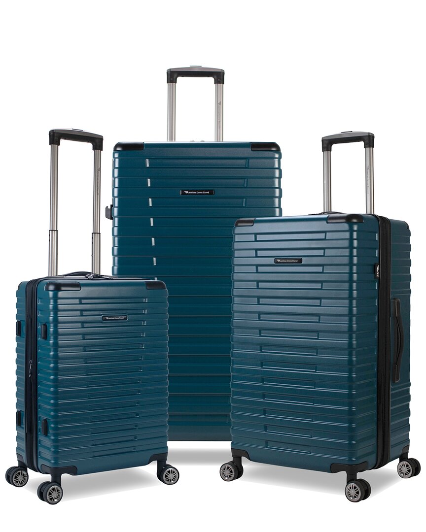 American Green Travel Titan 3pc Trunk Luggage Set | ModeSens