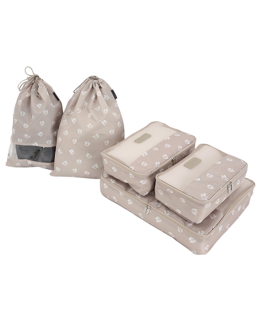 Triforce Amalfi 5pc Packing Set In Brown