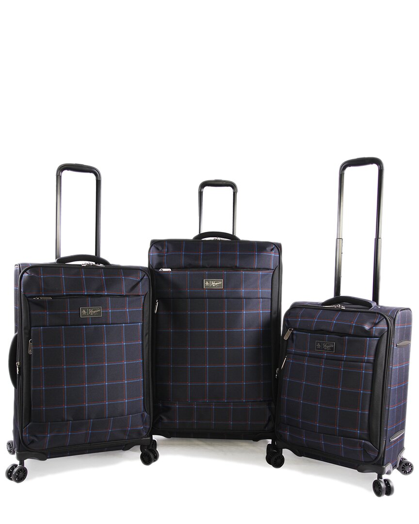 perry ellis 3pc spinner luggage set