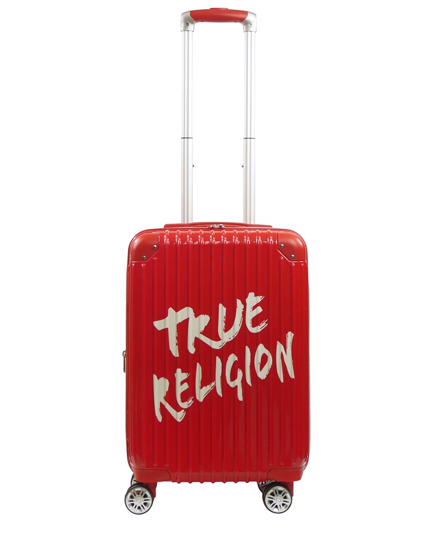 True Religion 22.5 Expandable Hardcase Carry-on In Red