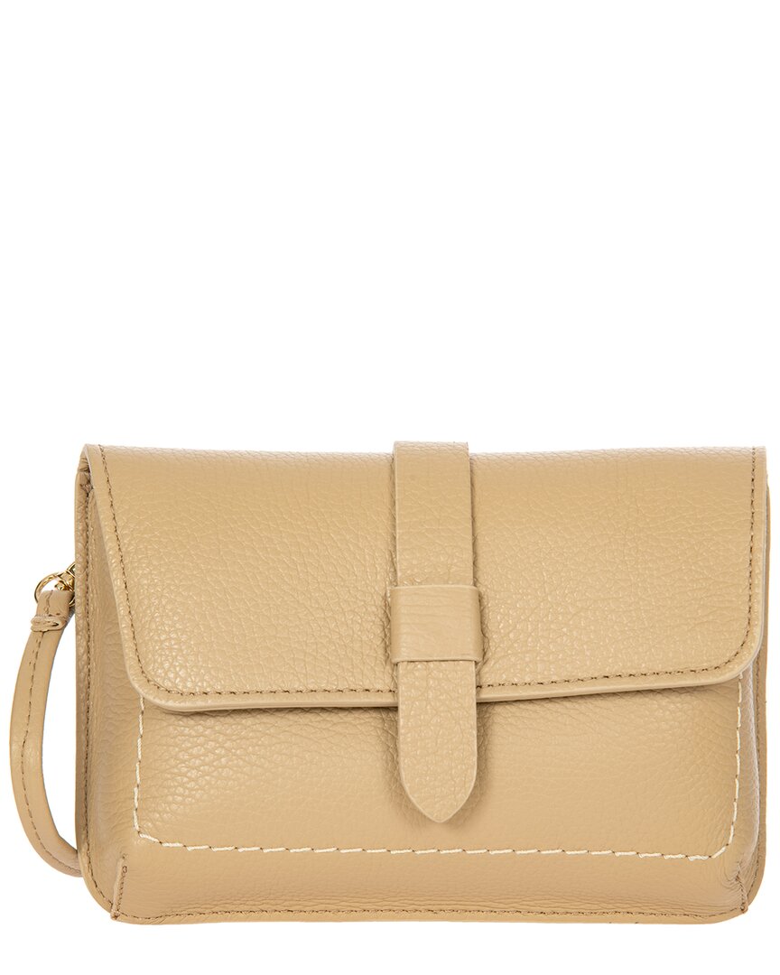 Bric's Gondola Garofano Mini Leather Purse In Gold