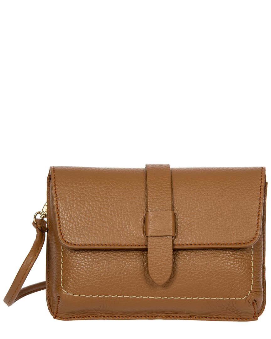 Bric's Gondola Garofano Mini Leather Purse In Brown