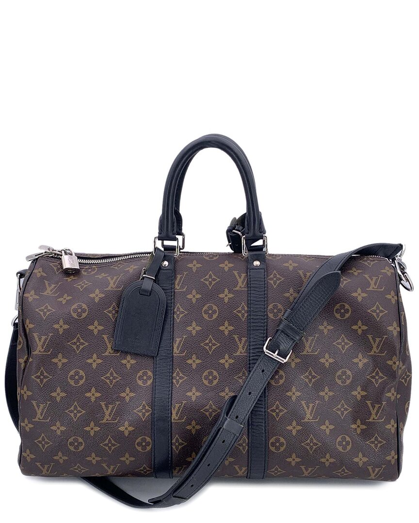 Pre-owned Louis Vuitton Brown Cotton Keepall (authentic Pre-loved)