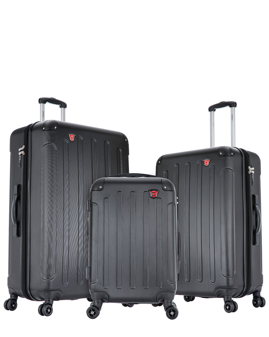 Dukap 3pc Hard-side Luggage Set With Usb Port