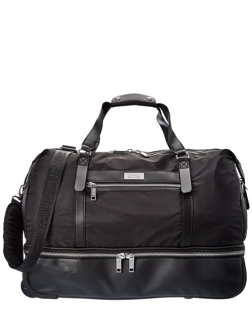 Cavalli Class Drop Bottom Rolling Duffel Bag In Black | ModeSens