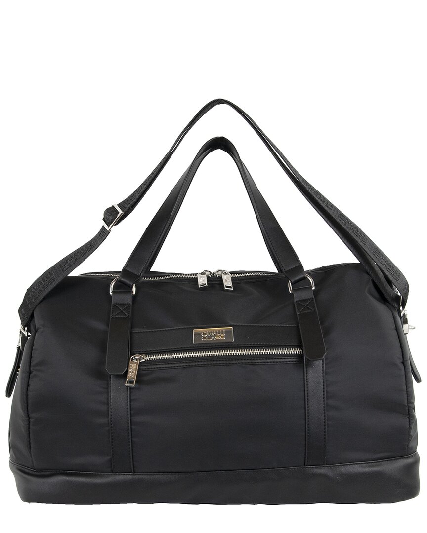 Cavalli Class Travel Duffel Bag In Black