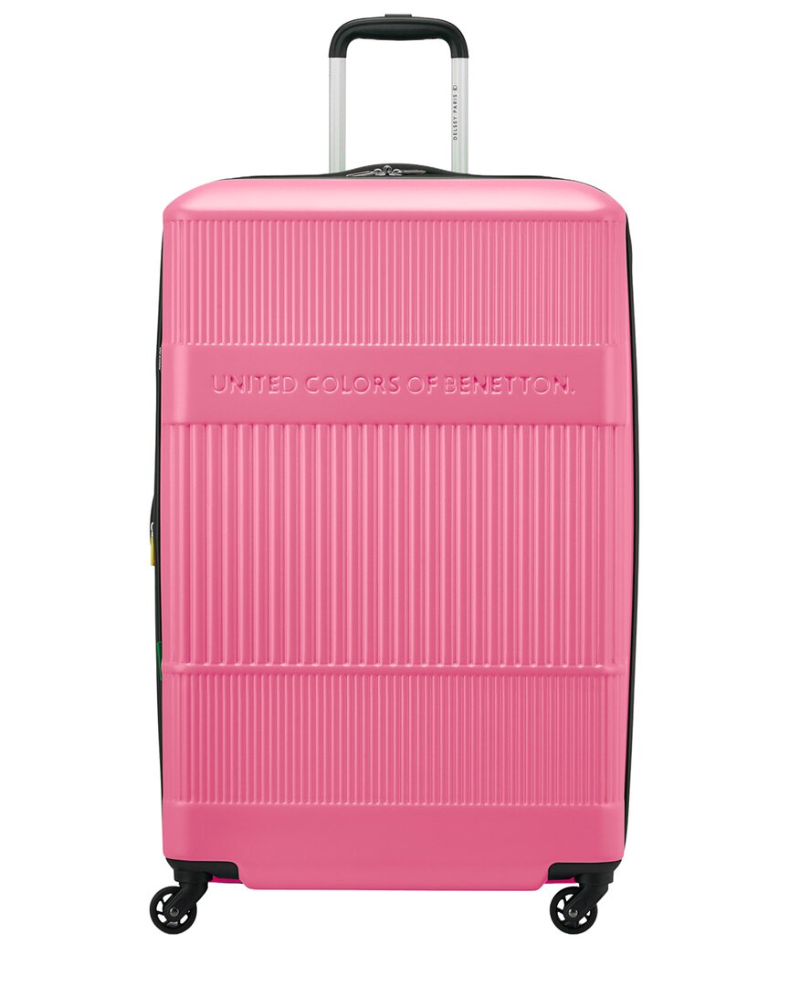 Benetton Ribbed Hard Expandable Large Hardside Luggage