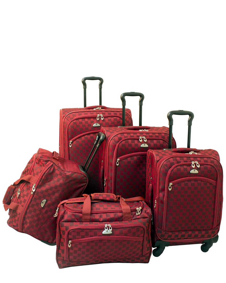 American Flyer Madrid 5pc Spinner Luggage Set