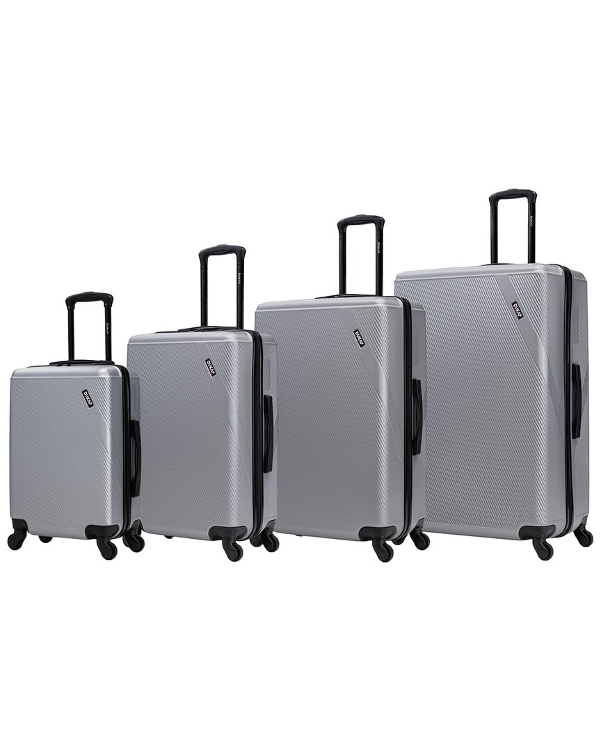 Dukap Discovery Lightweight Hardside 4pc Set In Gray
