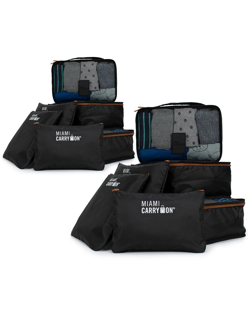 Miami Carryon Collins 12-piece Packing Cube Set In Black
