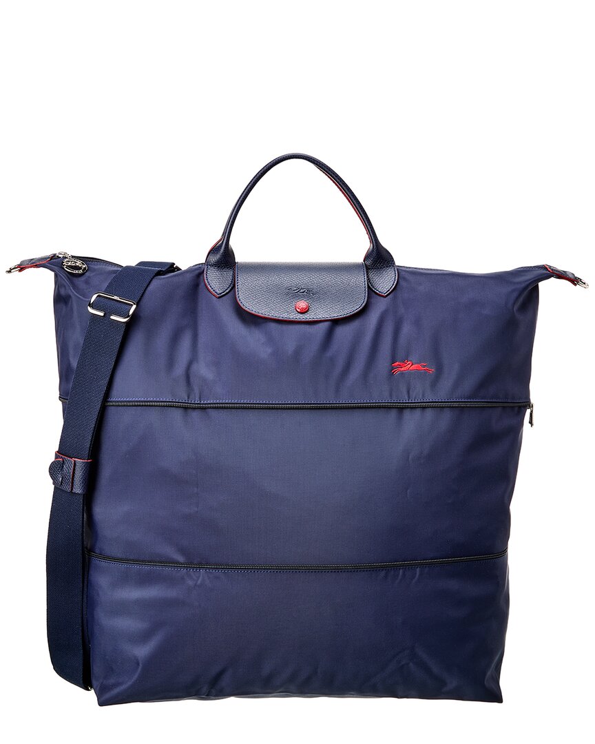 Longchamp Le Pliage Club Expandable Nylon Travel Tote In Blue ModeSens