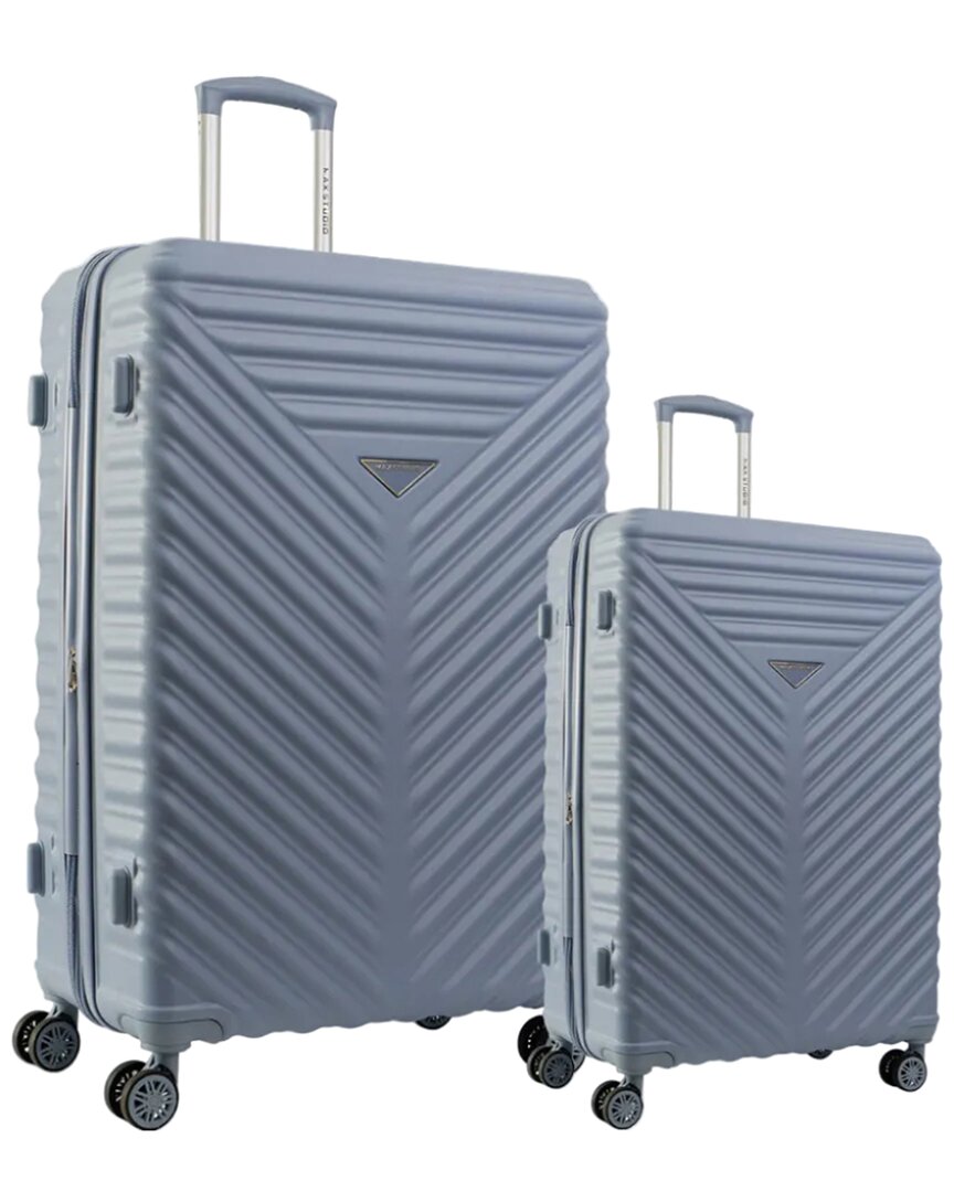 Max Studio The Auckland Abs 2pc Hard-sided Luggage Set In Multi