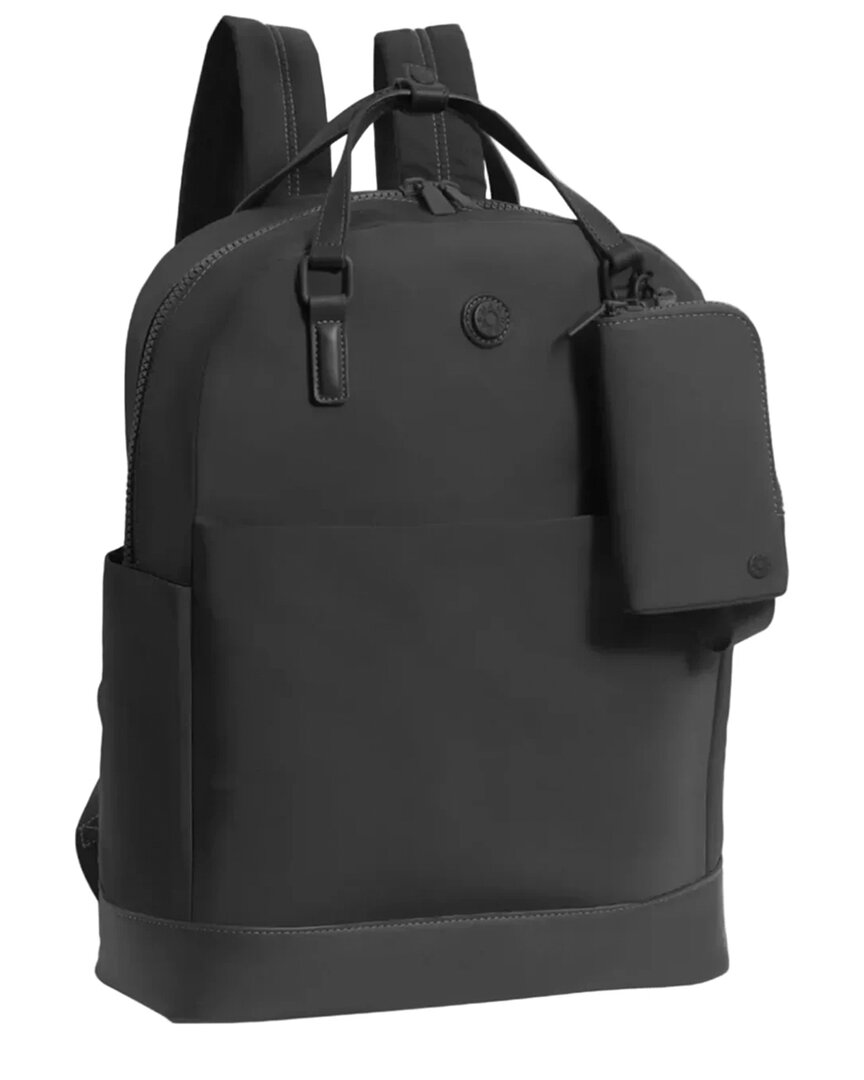 Max Studio The Della 18in Twill Nylon Workbook Travel Backpack