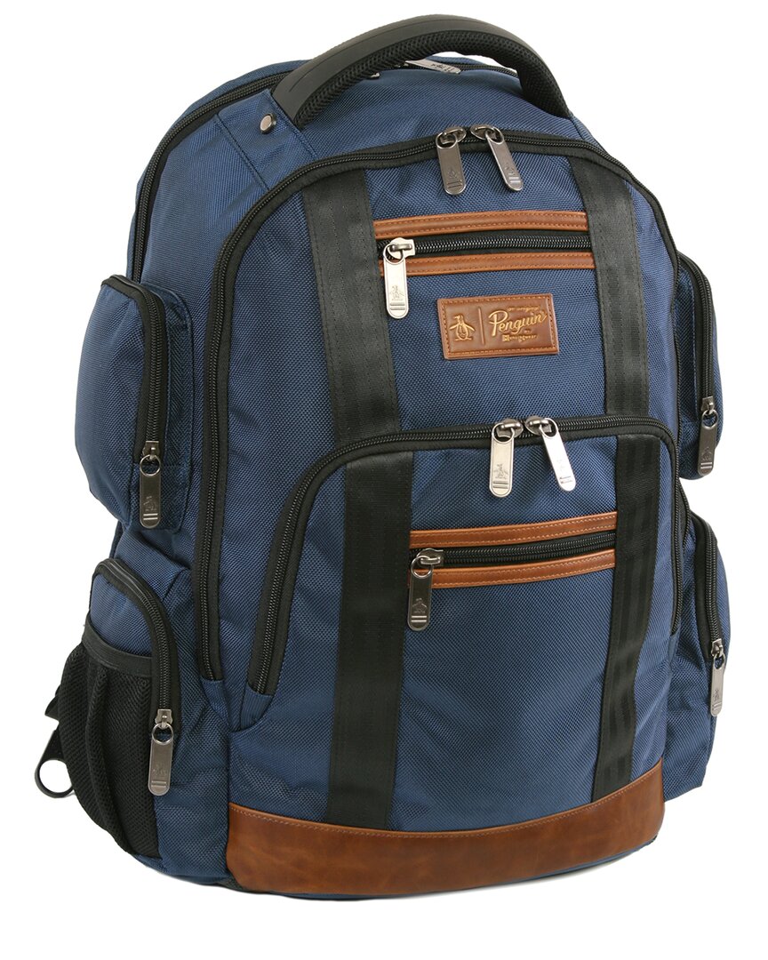 Original Penguin Large Business Laptop Backpack In Blue