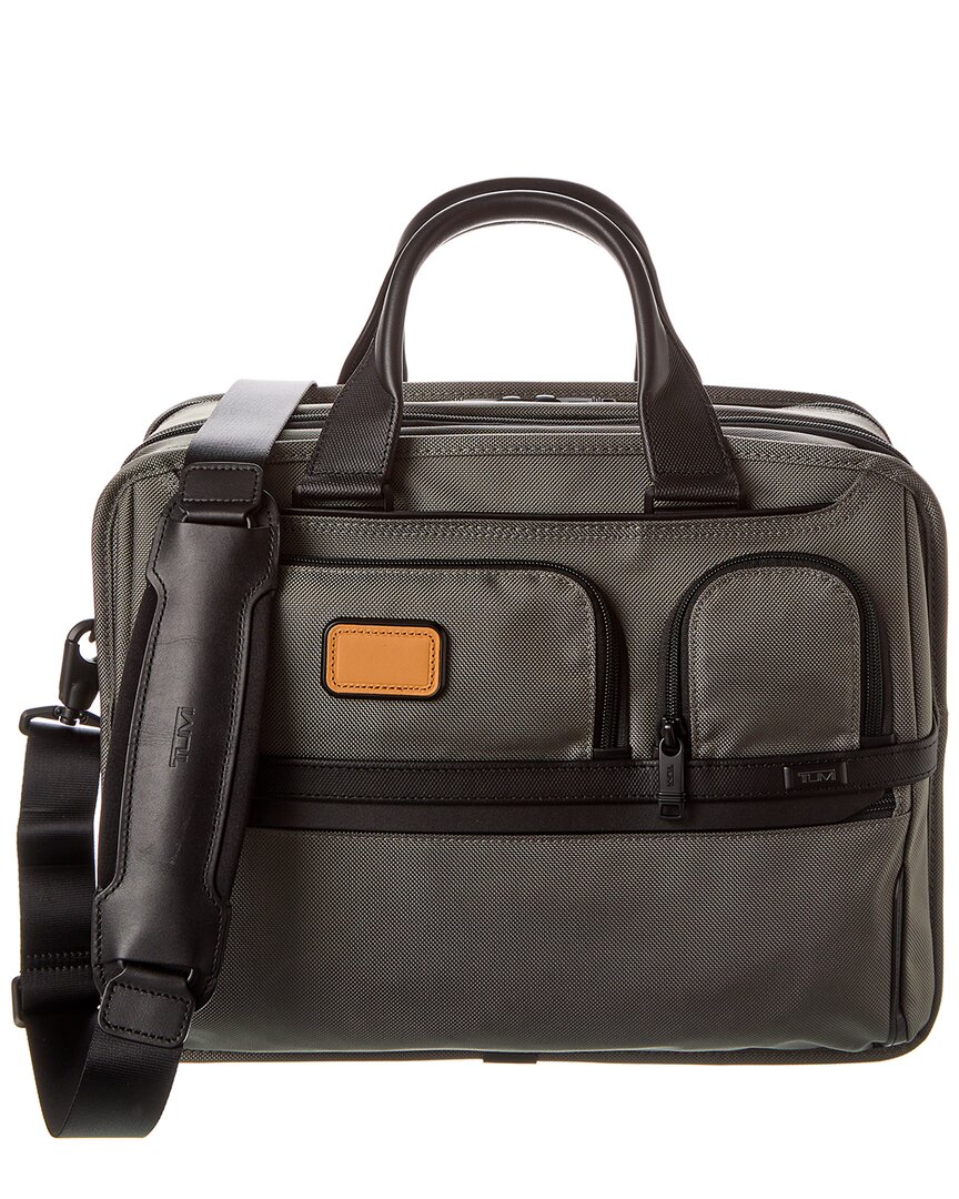 Tumi Alpha Expandable Laptop Briefcase In Grey