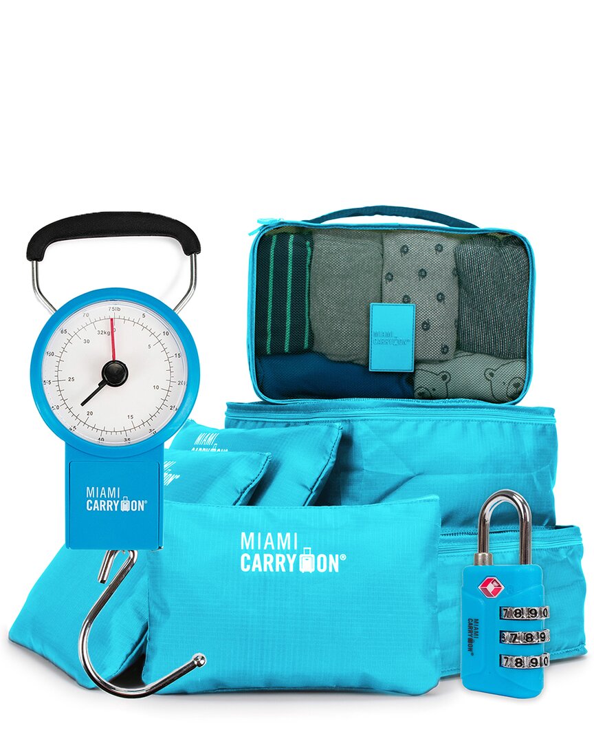Miami Carryon Essential Travel Kit Combo In Blue