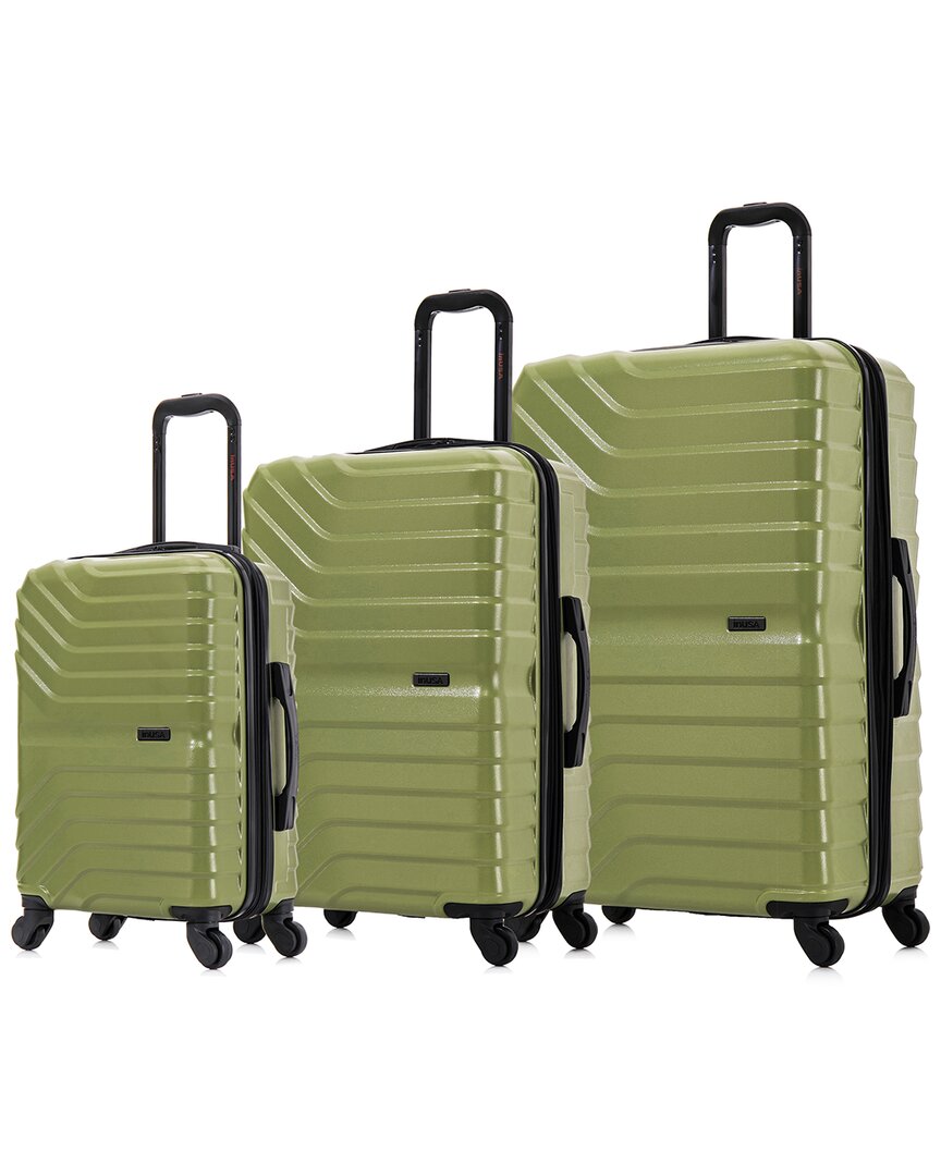 Shop Inusa Aurum Lightweight Expandable Hardside Spinner 3pc Luggage Set